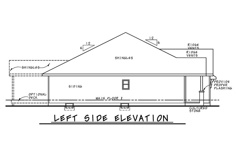 Architectural House Design - Exterior - Other Elevation for Farmhouse House Plan #20-2351 - 3 bed, 3 bath