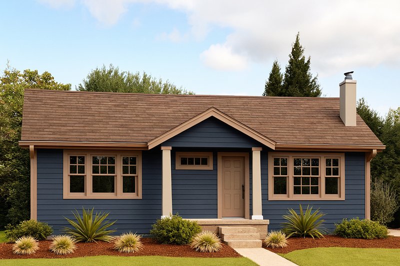 Dream House Plan - Traditional Exterior - Rear Elevation Plan #124-1304