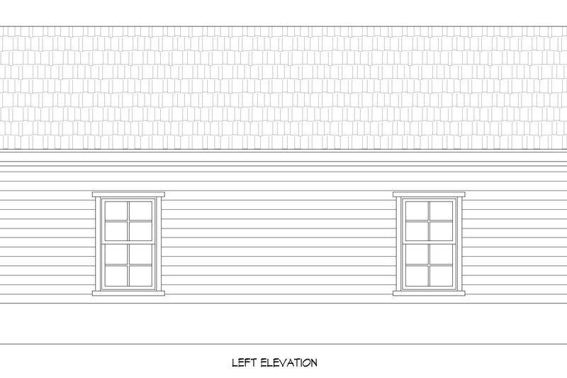 Architectural House Design - Exterior - Other Elevation for Contemporary House Plan #932-942, 0.5 bath