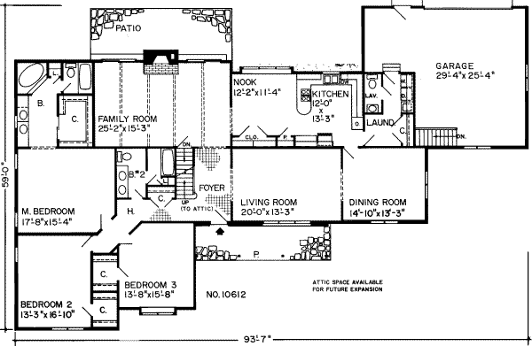 Country Floor Plan - Main Floor Plan #312-110