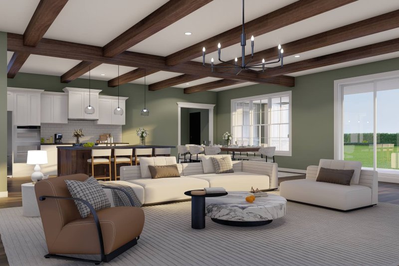 Architectural House Design - Interior - Family Room 1 for European House Plan #923-439 - 6 bed, 6.5 bath