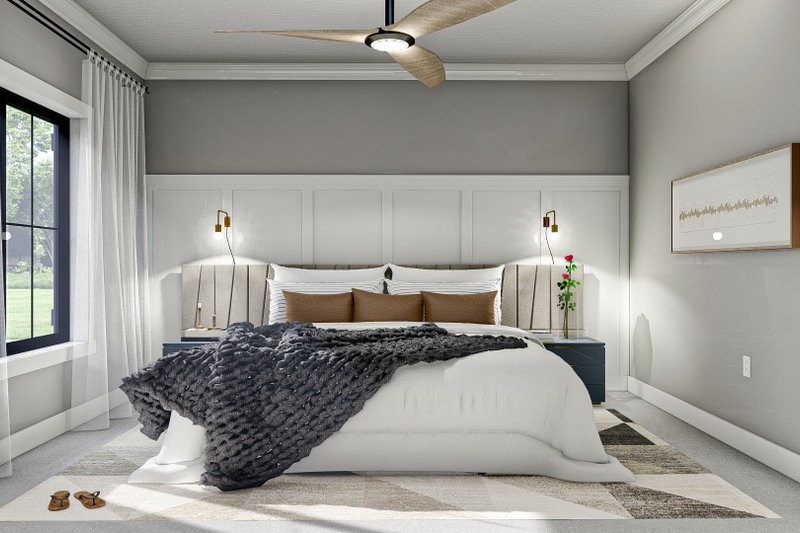 House Plan Design - Interior - Bedroom for Barndominium House Plan #455-274 - 3 bed, 2 bath