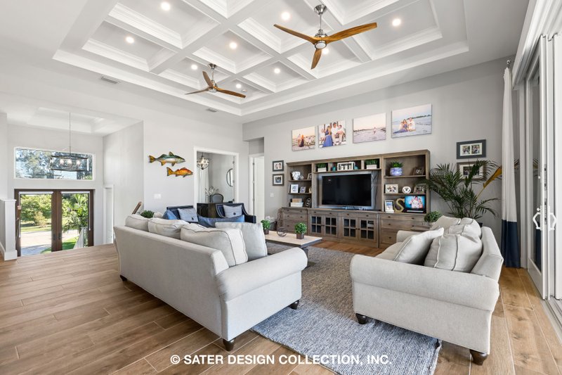 Architectural House Design - Interior - Family Room 2 for Beach House Plan #930-530 - 4 bed, 3 bath