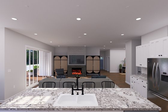 Interior - Kitchen 2 for Craftsman House Plan #1060-354 - 2 bed, 2 bath
