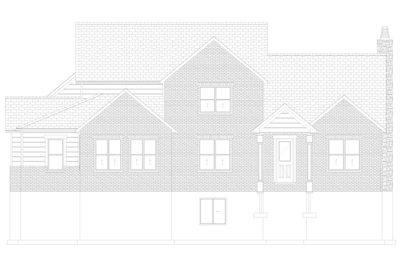 House Blueprint - Exterior - Front Elevation 6 for Farmhouse House Plan #1060-410 - 3 bed, 3.5 bath
