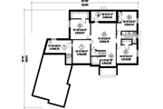 Traditional Style House Plan - 5 Beds 3 Baths 4897 Sq/Ft Plan #25-4736 