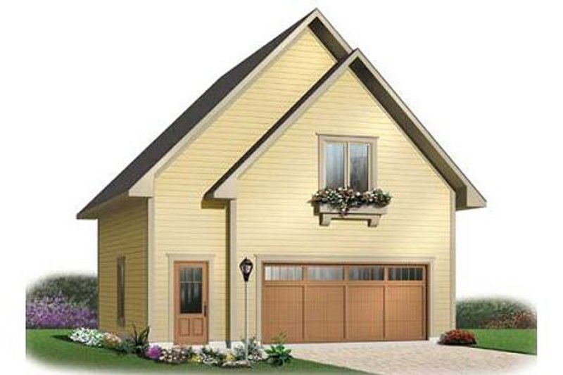 Home Plan - Traditional Exterior - Front Elevation Plan #23-443