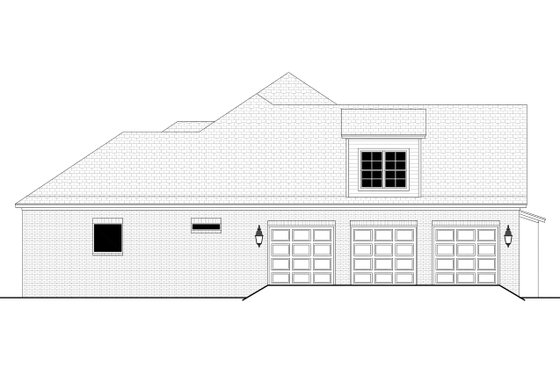 Exterior - Other Elevation 1 for Traditional House Plan #430-305 - 4 bed, 3.5 bath