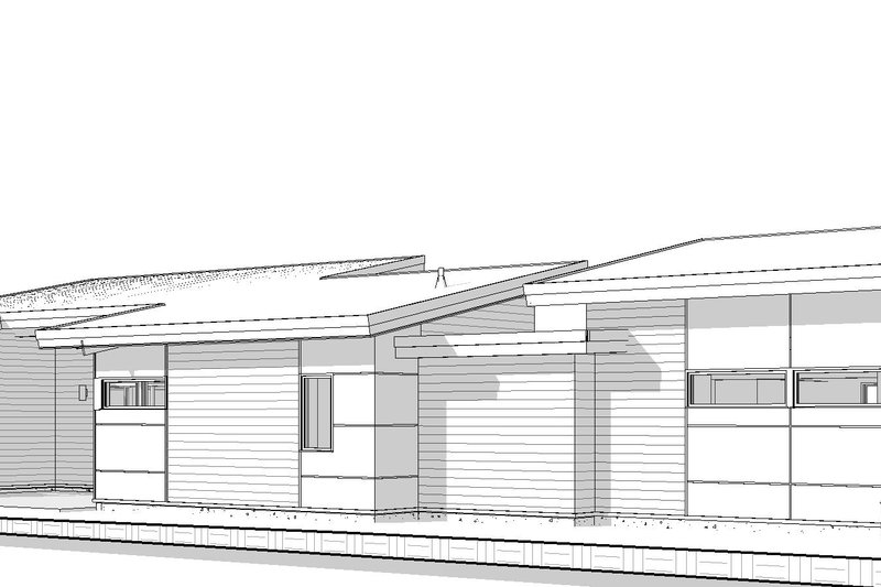 Architectural House Design - Exterior - Other Elevation 3 for Modern House Plan #895-176 - 3 bed, 2.5 bath