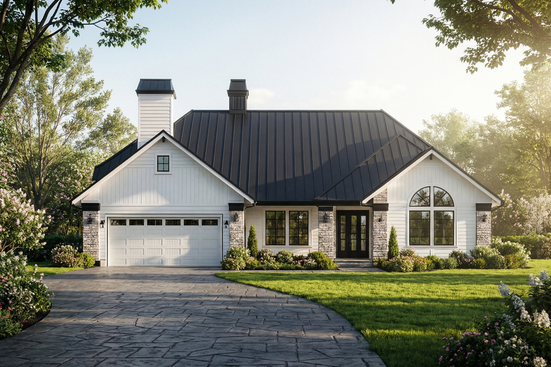 Dream House Plan - Country Exterior - Front Elevation Plan #515-72