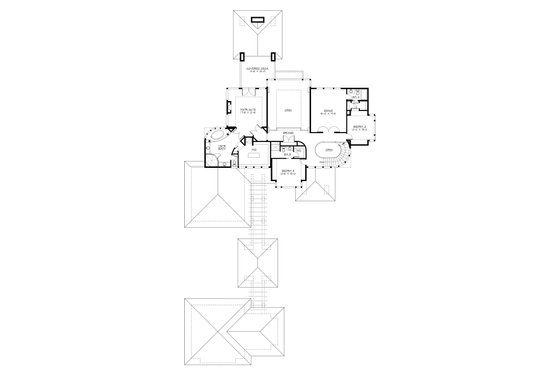 Floor Plan - Upper Floor for Modern House Plan #132-221 - 4 bed, 4.5 bath