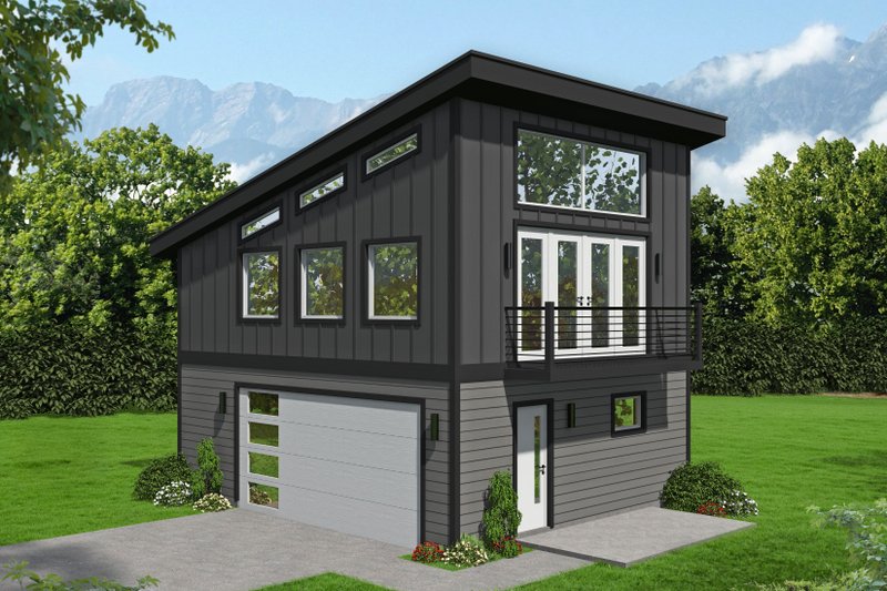 Dream House Plan - Contemporary Exterior - Front Elevation Plan #932-1222