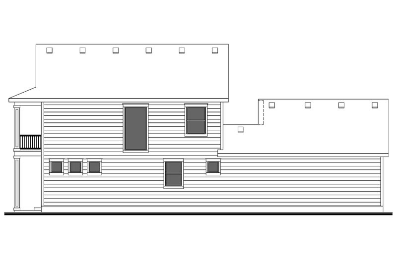 Architectural House Design - Exterior - Other Elevation 1 for Colonial House Plan #1073-34 - 4 bed, 2.5 bath