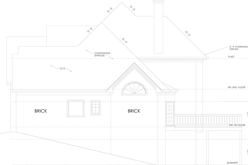 House Plan Design - Exterior - Other Elevation 1 for Traditional House Plan #30-342 - 3 bed, 3.5 bath