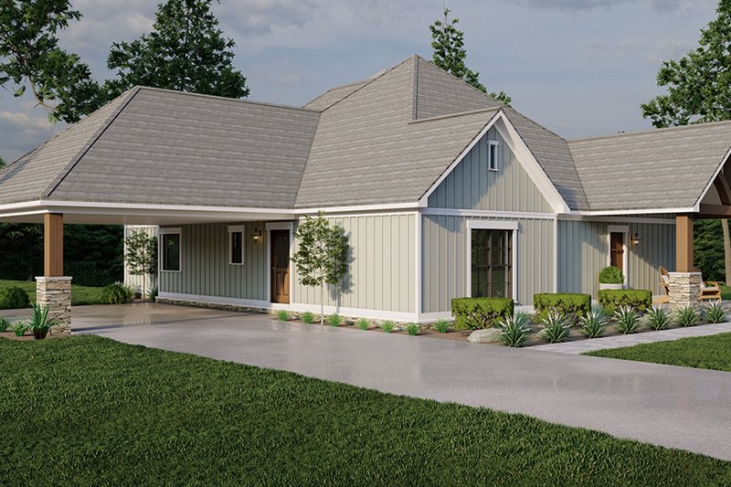 Home Plan - Exterior - Front Elevation 6 for Craftsman House Plan #923-305 - 2 bed, 2 bath