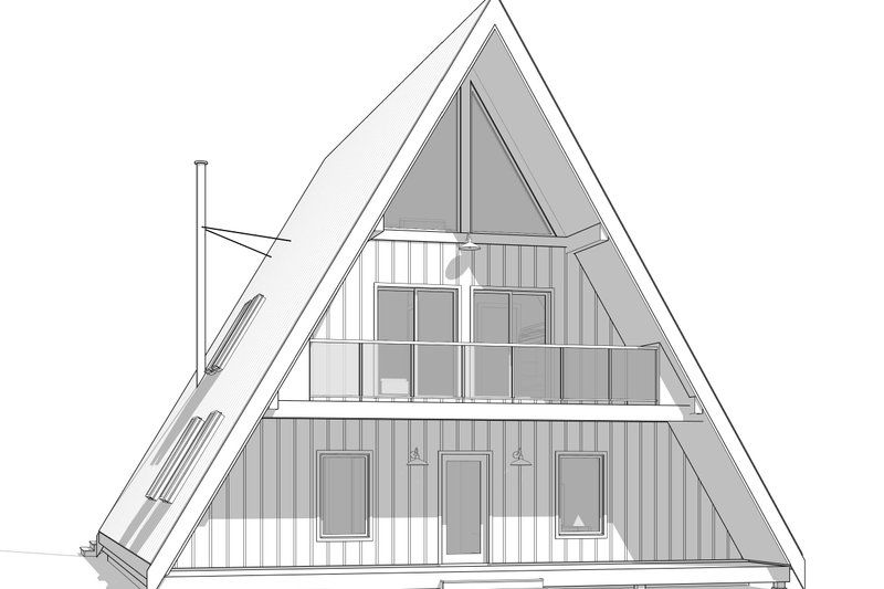 Home Plan - Exterior - Front Elevation 3 for Cottage House Plan #1114-34 - 3 bed, 2 bath