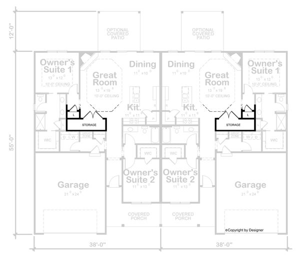 Architectural House Design - Craftsman Floor Plan - Other Floor Plan #20-2435