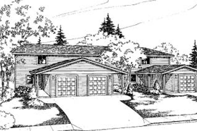 House Blueprint - Traditional Exterior - Front Elevation Plan #60-587
