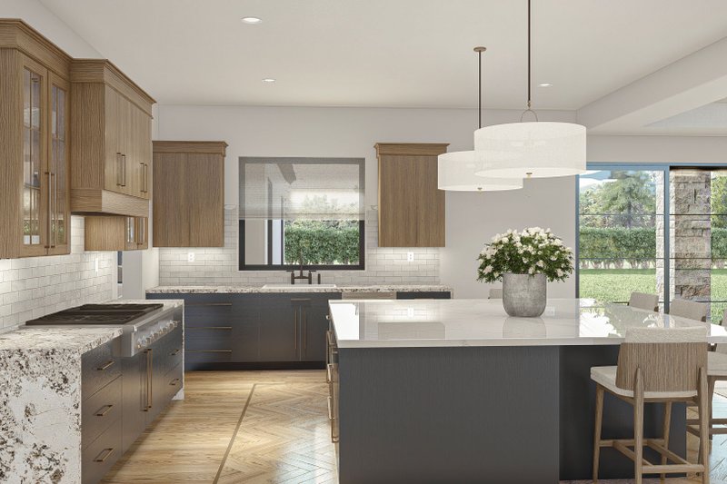 House Design - Interior - Kitchen 1 for Modern House Plan #455-520 - 5 bed, 4.5 bath