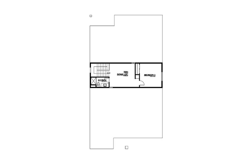Architectural House Design - Floor Plan - Upper Floor for Country House Plan #569-77 - 3 bed, 3 bath