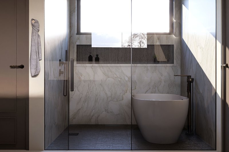 Home Plan - Interior - Bathroom for Barndominium House Plan #455-383 - 3 bed, 2.5 bath