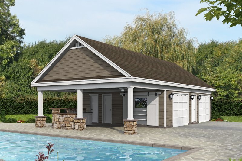 Home Plan - Country Exterior - Front Elevation Plan #932-312