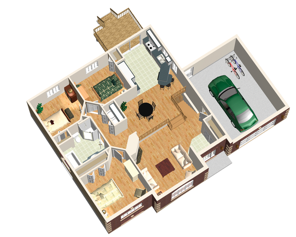 European Floor Plan - Main Floor Plan #25-4648