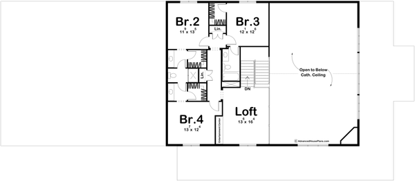 Dream House Plan - Barndominium Floor Plan - Upper Floor Plan #455-535