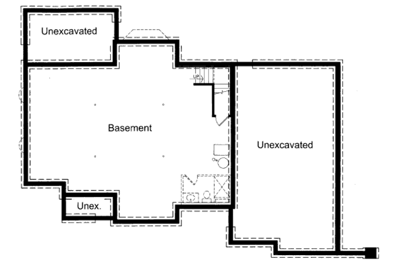 Home Plan - Floor Plan - Other Floor for Traditional House Plan #46-414 - 4 bed, 2.5 bath