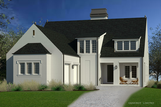 Exterior - Front Elevation for Modern House Plan #926-6 - 3 bed, 3.5 bath
