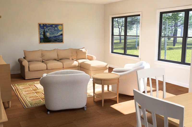Architectural House Design - Interior - Family Room for Modern House Plan #513-2454 - 3 bed, 2.5 bath