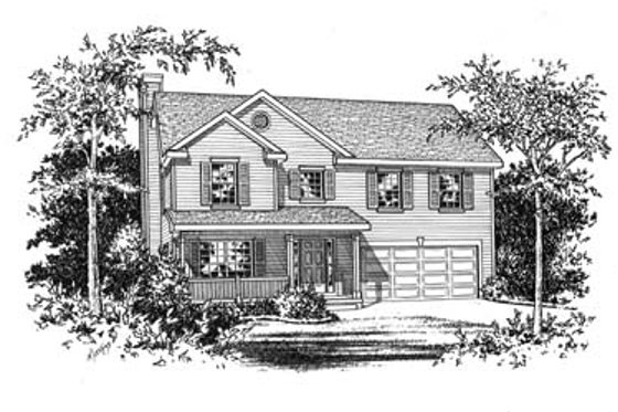 Exterior - Other Elevation for Country House Plan #22-208 - 4 bed, 2.5 bath