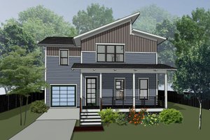 Modern Exterior - Front Elevation Plan #79-367