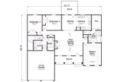 Traditional Style House Plan - 3 Beds 2 Baths 1566 Sq/Ft Plan #419-173 