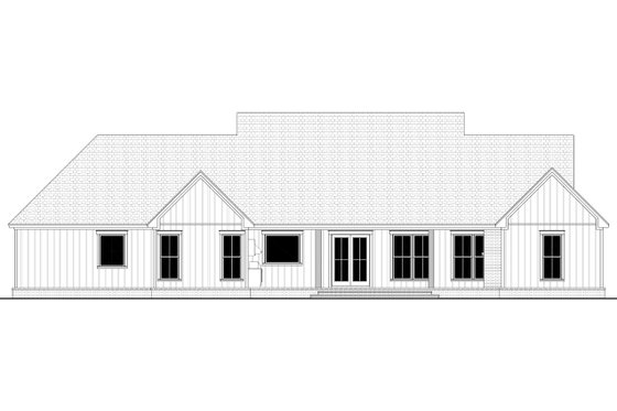 Exterior - Rear Elevation for Farmhouse House Plan #430-378 - 4 bed, 3.5 bath