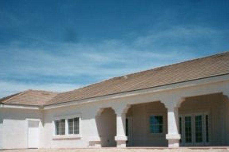 Dream House Plan - Exterior - Rear Elevation for Adobe / Southwestern House Plan #1-720 - 4 bed, 5 bath