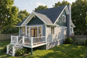 Exterior - Other Elevation for Bungalow House Plan #79-349 - 3 bed, 2 bath