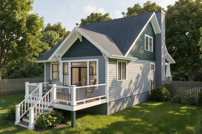 Dream House Plan - Exterior - Other Elevation for Bungalow House Plan #79-349 - 3 bed, 2 bath