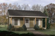 Cottage Style House Plan - 1 Beds 1 Baths 416 Sq/Ft Plan #22-121 