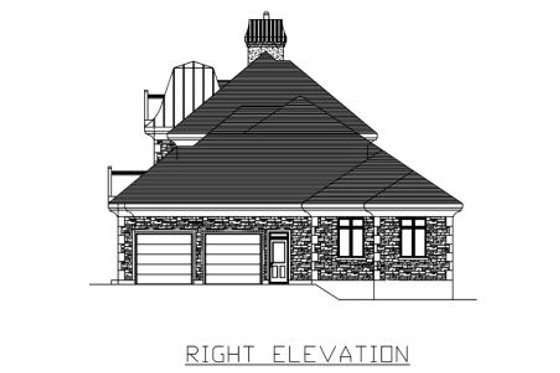 Exterior - Other Elevation 1 for European House Plan #138-251 - 3 bed, 3 bath
