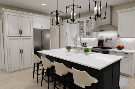 Interior - Kitchen for Bungalow House Plan #51-1361 - 4 bed, 3.5 bath