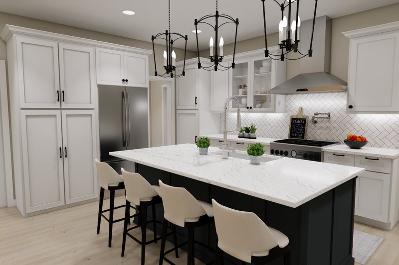 House Blueprint - Interior - Kitchen for Bungalow House Plan #51-1361 - 4 bed, 3.5 bath