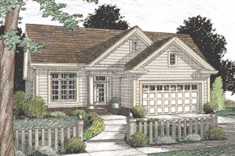 Home Plan - Traditional Exterior - Front Elevation Plan #20-347