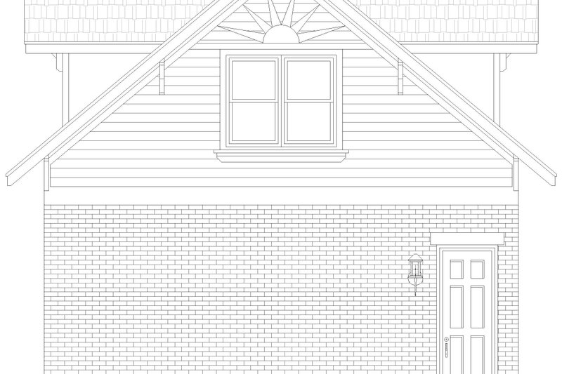 Dream House Plan - Exterior - Rear Elevation for Craftsman House Plan #932-1139, 1.5 bath