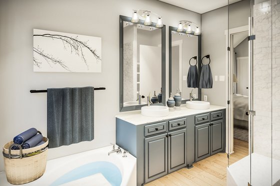 Country Interior - Master Bathroom Plan #406-9659