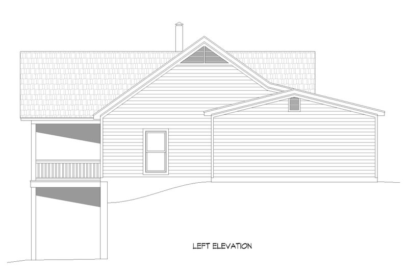 House Plan Design - Exterior - Other Elevation for Ranch House Plan #932-677 - 2 bed, 2 bath