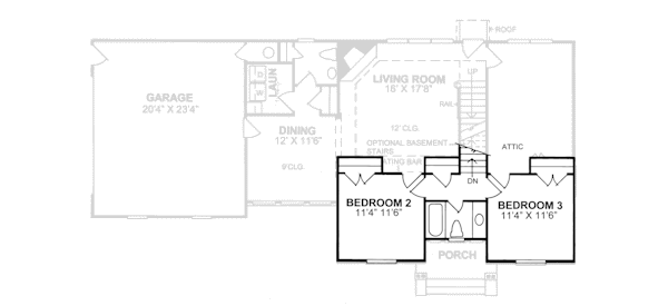 Architectural House Design - European Floor Plan - Upper Floor Plan #20-317
