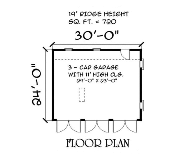 Country Floor Plan - Main Floor Plan #75-204