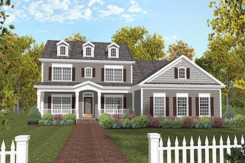 Home Plan - Country Exterior - Front Elevation Plan #56-565