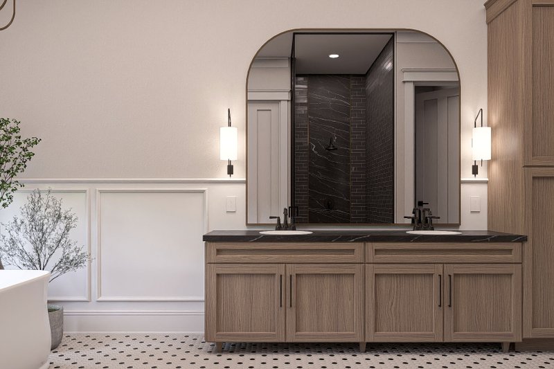 House Blueprint - Interior - Master Bathroom 1 for Modern House Plan #455-331 - 3 bed, 3.5 bath